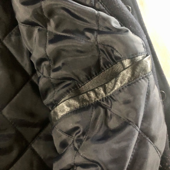 Leather U.S.A. Navy/White Jacket - Size M (EUC) - Picture 6 of 16